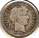 1912-D Barber Silver Dime - Denver Mint - MB914