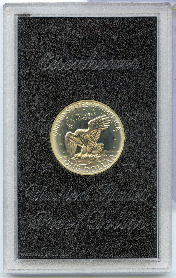 1974-S Eisenhower Ike Proof Dollar $1 San Francisco Mint -Toned Coin- DM621