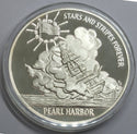 Pearl Harbor World War 2 Art Medal Set 999 Silver 7.3 ozt American Victory A336