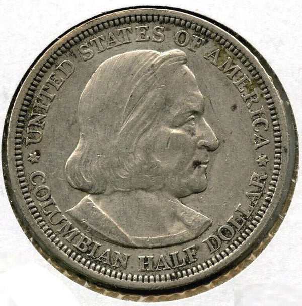 1892 Columbian Exposition Chicago Silver Half Dollar Commemorative Coin - A511
