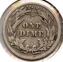 1914 Barber Silver Dime - Philadelphia Mint - MB909