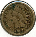 1863 Indian Head CN Cent Penny - BX589