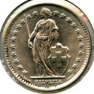 1962 Switzerland Silver Coin 1 Franc - Helvetia - CA706