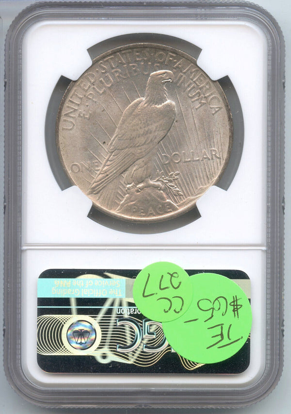 1924 Peace Silver Dollar NGC MS63 Certified - Philadelphia Mint - CC277