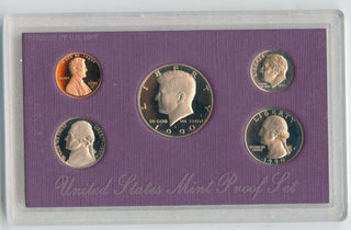 1990-S United States US Proof Set 5 Coin Set San Francisco Mint