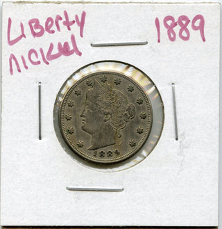 1889 Liberty V Nickel 5 Cent Coin- Five Cents - DM853