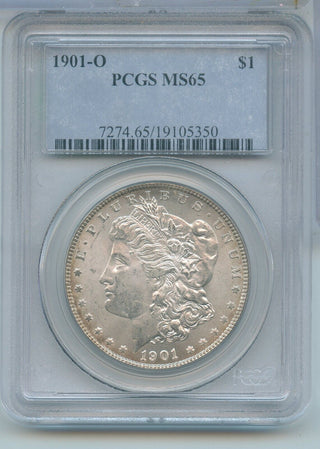 1901-O Silver Morgan Dollar $1 PCGS MS65 New Orleans Mint - KR681