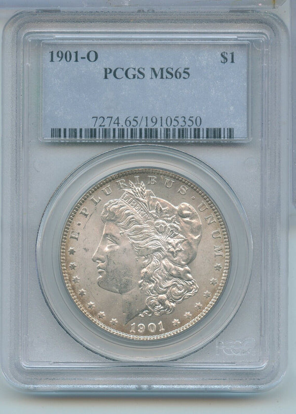 1901-O Silver Morgan Dollar $1 PCGS MS65 New Orleans Mint - KR681