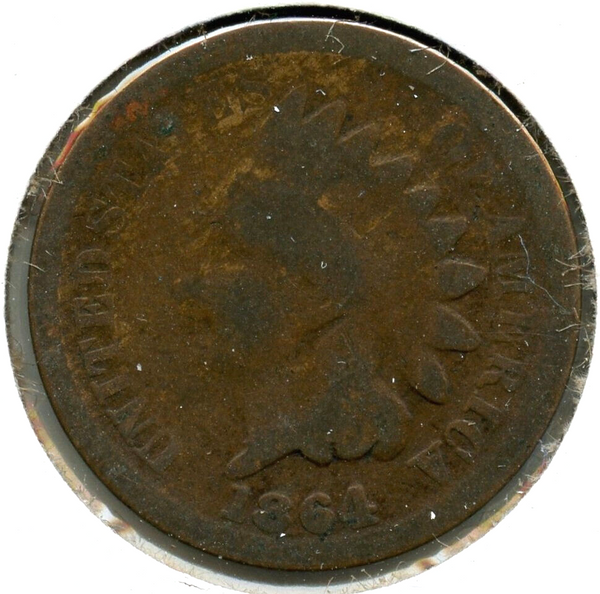 1864 Indian Head Cent Penny - Bronze - United States - CC801