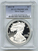 2012-W American Eagle Proof Silver Dollar PCGS PR69 DCAM West Point Mint - G416