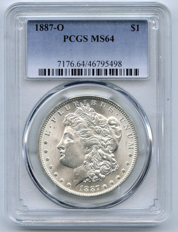 1887-O Morgan Silver Dollar PCGS MS64 Certified - New Orleans Mint - B776