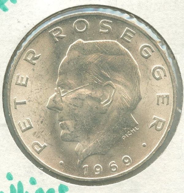 1969 Austria Peter Rosegger Silver 25 Schillings-KR530