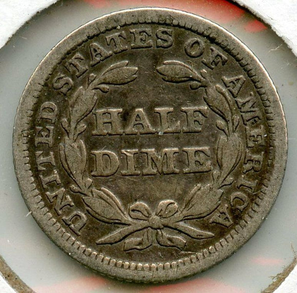 1853 Seated Liberty Half Dime - Arrows - Philadelphia Mint - BR663