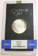 1883-CC Morgan Silver Dollar NGC MS63 Toning Toned GSA Hoard - Carson City CC484