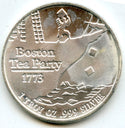Boston Tea Party 999 Silver 1 oz Art Medal Round Don't Tread On Me - CA283