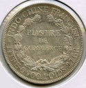 1922 French Indo-China Lec-298 Coin - No Mint Mark - Piastre de Commerce - B512