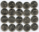 1989-D Jefferson Nickels $2 Coin Roll Uncirculated BU - Denver Mint - B585