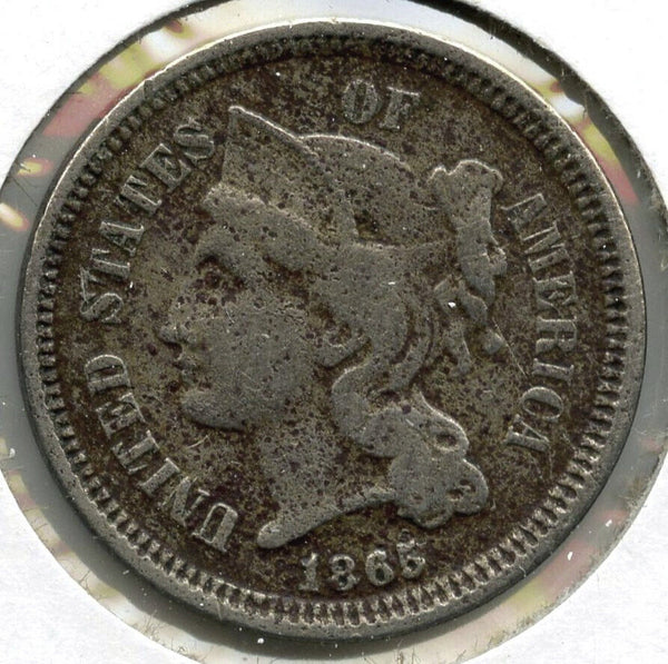 1865 3-Cent Nickel - Three Cents - A536