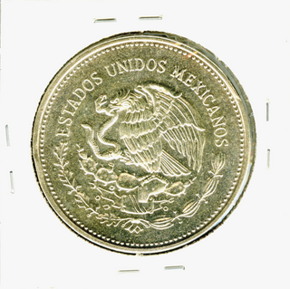 1985 Mexico Silver Coin - Copa Mundial Futbol Coin- World Cup- 100 Pesos -DM781