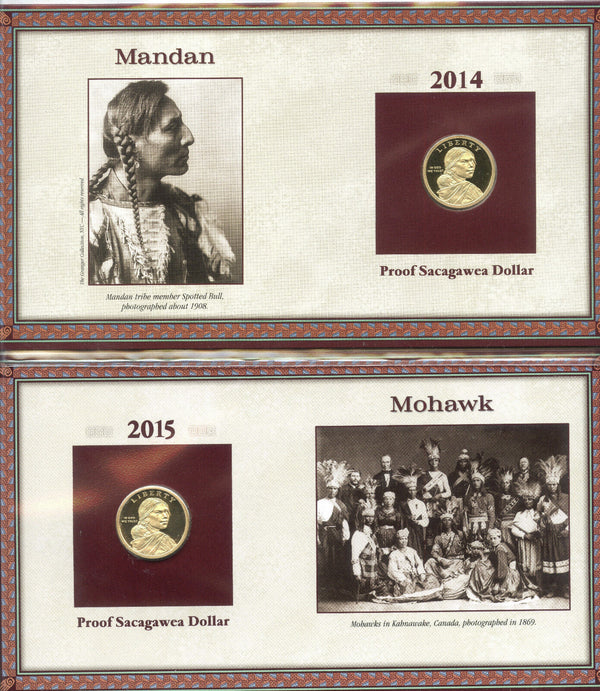 The Complete Collection of Proof Sacagawea Dollars 18 Coins -DM347