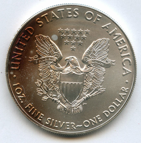 2018 American Silver Eagle 1 oz Coin - Toned Toning - BU Uncirculated - JK895
