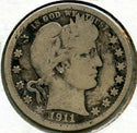 1911-D Barber Silver Quarter - Denver Mint - BP629