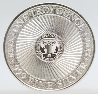 Mongolian Death Worm 999 Silver 1 oz Art Medal Round 2020 Cryptozoology - JJ273
