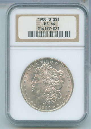 1900-O Silver Morgan Dollar $1 NGC MS64 New Orleans Mint - KR678