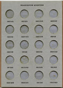 1932-1962 Dansco Washington Quarter #141 Used Coin Folder 4 Sections -DM315