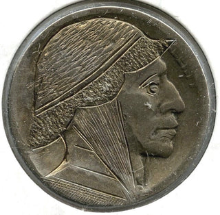 Hobo Nickel Engraved Coin - United States Buffalo Indian Head Art - B960