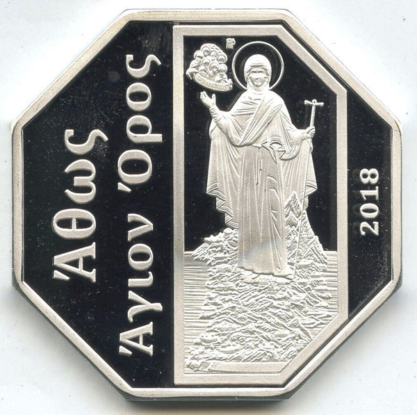 2018 Greece Mount Athos Proof Coin - 500 Drachmes - Silver-Plated - C234