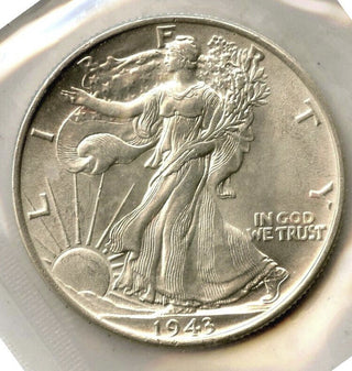 1943 Walking Liberty Silver Half Dollar - Philadelphia Mint - E265