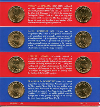 2014 P & D Presidential $1 Coin Uncirculated Set 8 Coins US Mint OGP - JP351