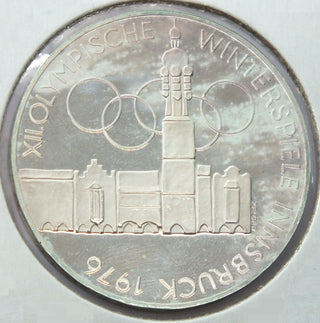 1976 Austria Proof Silver Coin 100 Schillings Olympic Innsbruck - E648