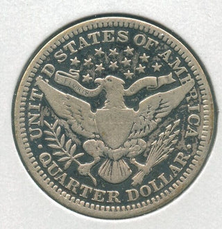 1909-P Silver Barber Quarter 25c Philadelphia Mint - KR163