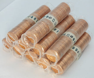 Lot of 10 1990-D Lincoln Memorial Cent 1c Penny Roll Coins Uncirculated LH135