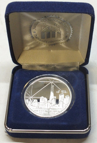 Freedom Tower World Trade Center 9/11 Art Medal Round - A316
