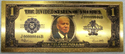 Sleepy Joe Biden Divided States $1 Note Novelty 24K Gold Foil Plated Bill LG673