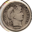 1914 Barber Silver Dime - Philadelphia Mint - MB909