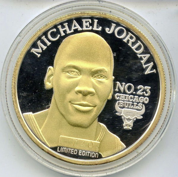 Chicago Bulls 1996 Michael Jordan 999 Silver 1 oz Medal Sports -DM769