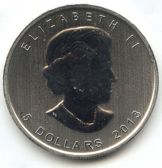 2013 Canada $5 Maple Leaf 9999 Fine Silver 1 oz Coin - Queen Elizabeth II - C342