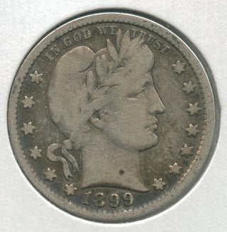 1899-P Silver Barber Quarter 25c Philadelphia Mint - KR137