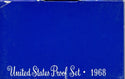 1968-S United States Mint Proof Set 5 Coin Set San Francisco Mint  - KR393