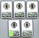 2018-S Silver Reverse Proof 10-Coin Set NGC PF70 First Releases - G603