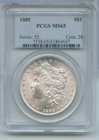 1885-P Silver Morgan Dollar $1 PCGS MS65 Philadelphia Mint - KR643