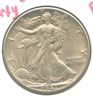 1941-P AU Walking Liberty Silver Half Dollar - Philadelphia Mint - ER558