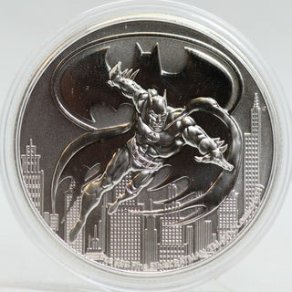 2021 Batman 1 oz Silver $2 Coin Niue DC Comics Justice League + Pouch Bag