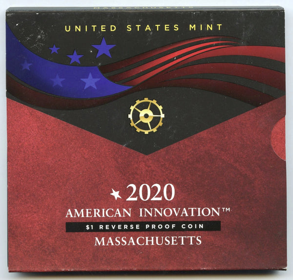 2020 Massachusetts Reverse Proof Dollar American Innovation Telephone Mint A442