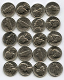 1969-S Jefferson Nickels 40-Coin Roll AU - San Francisco Mint - A784