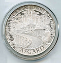 Odin Yggdrasil 999 Silver 1 oz Art Medal Round Crossing Bifrost Asgard - A209